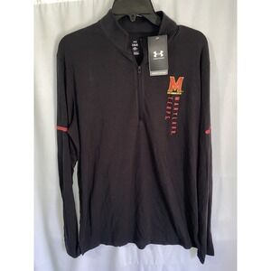 NWT Under Armour University of Maryland Terps 1/4 Quarter Zip Pullover Large